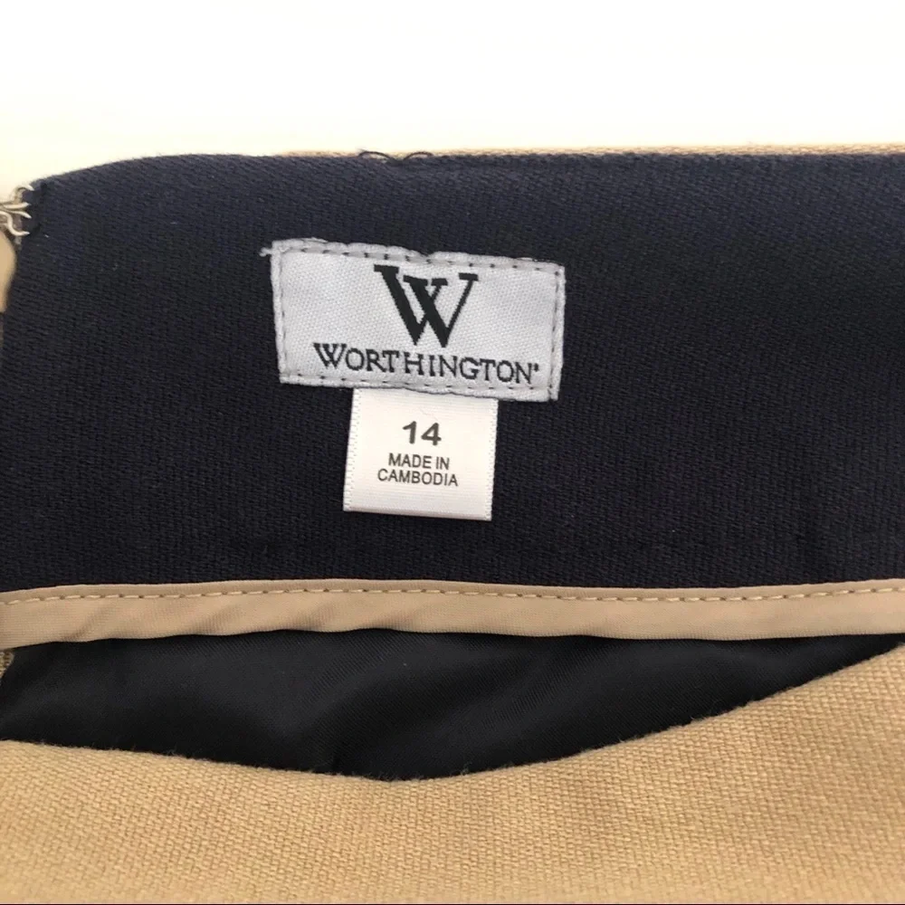 Worthington Two Tone Mini Skirt 14
